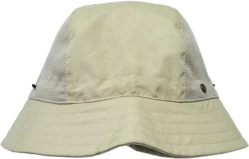 Vista 3 de BUILTCOOL Gorra de cubo con panel de malla para adultos, sombrero Boonie para pesca, campamento y kayak Caqui