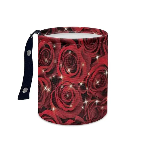 Vista 25 de American Flag Foldable Car Trash Can Small Hanging Car Garbage Can Car Trash Bag Wastebasket Garbage Storage Organizer Trash Bin