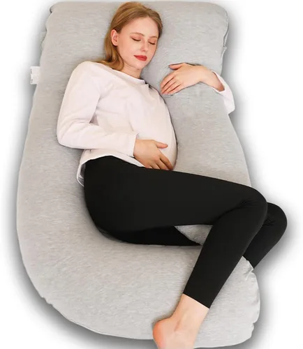 Vista 13 de Almohada de embarazo Chilling Home, almohadas de embarazo en forma de U para dormir, almohada de cuerpo completo, almohada de maternidad