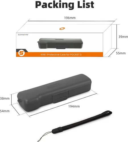 Vista 9 de Funda impermeable de viaje para DJI Osmo Pocket 3 Creator Combo Accesorios con 3 ranuras magnéticas para almacenamiento de filtro Cpl/Nd y 2 ranuras