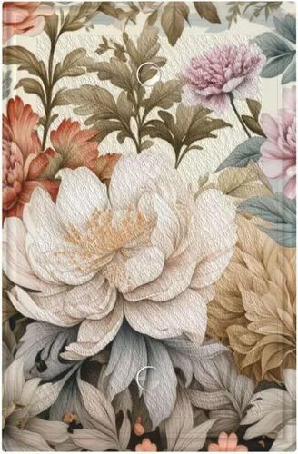 Vista 34 de Cubiertas Decorativas de Arte para Interruptores de Luz de Hojas de Otoño Placa de Pared de Palanca Individual Cubierta Decorativa para Interruptor