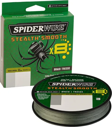 Vista 7 de Spiderwire Stealth Braid 3000 Yardas Camuflado azul