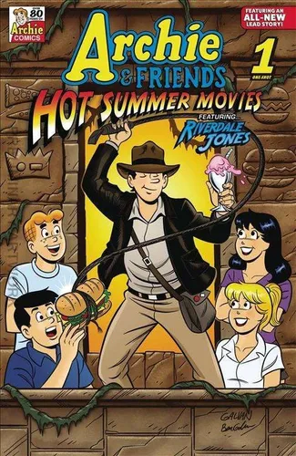 Archie y sus amigos: Películas de verano calientes #1 VF/NM; cómic de Archie | Tributo a Indiana Jones 16