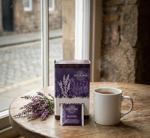 Vista 5 de Edinburgh Tea & Coffee Company - Té negro con infusión de brezo escocés, 25 bolsas de té etiquetadas (paquete de 1)