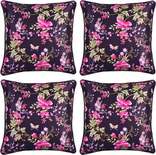 Vista 56 de Decozen Fundas de almohada – Paquete de 1 funda de cojín decorativa con estampado floral para decoración del hogar, sofá, silla, cama, patio, sala