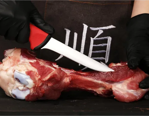 Vista 6 de YOUSUNLONG Cuchillo de carnicero para procesamiento de carne 6 "(152 mm) - Hoja de acero de molibdeno de alto carbono premium - Cuchillo de chef Cian