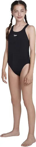 Vista 3 de Speedo Traje de baño de medallista Endurance Plus para niñas en negro o rojo