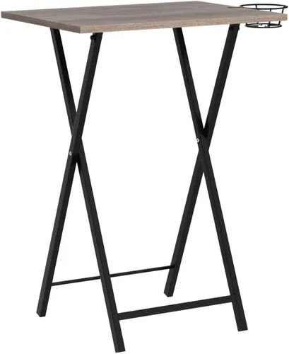 Vista 72 de VECELO Bandeja plegable de TV para comer, juego de 2, mesa portátil para cena/merienda con portavasos para sofá, sala de estar y espacio pequeño
