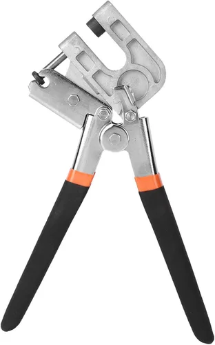 Vista 3 de YWBL-WH Alicates para engarzar, herramienta de mano de fijación para enmarcar con bloqueo de perforación, herramienta de perforación de quilla