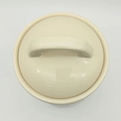 Vista 4 de Tarros de cerámica para café, recipiente hermético de almacenamiento de café con tapa de asa, tarros de almacenamiento de alimentos de cerámica