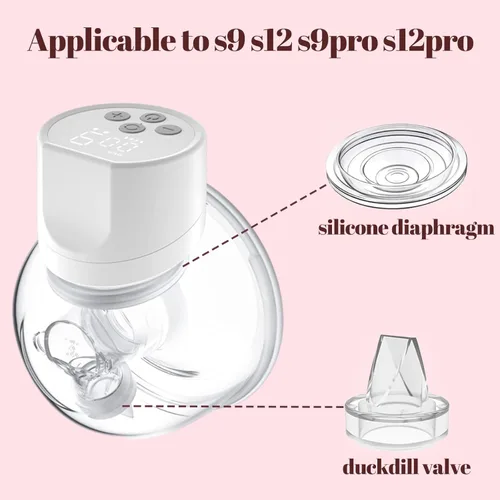 Vista 3 de Válvula de pico de pato S9/S12/S9pro/S12pro y diafragma de silicona, compatible con NaNaLazy/TSRETE/momcozy accesorios de piezas de repuesto