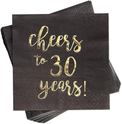 Vista 9 de BLUE PANDA Servilletas de cóctel con texto en inglés «Cheers to 60 Years» – Servilletas de fiesta de 60 cumpleaños – Decoración de 60 aniversario