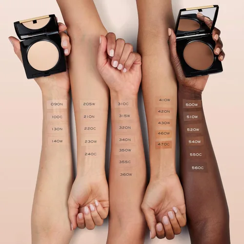 Vista 4 de Lancôme Base en polvo de doble acabado: acabado natural, cobertura transparente a completa, base de polvo de larga duración, controla el brillo