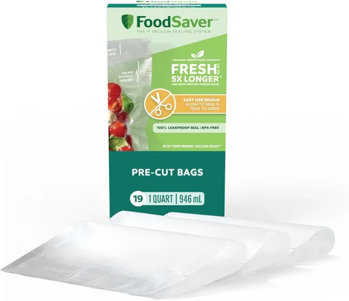 Vista 9 de FoodSaver Bolsas selladoras al vacío Easy Fill de 1 galón Grado comercial y reutilizables 10