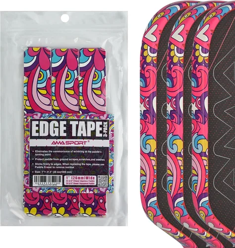 Vista 17 de PICKLETECH Pickleball Edge Guard Tape – Pink Unicorn Pattern Edge Tape for Pickleball Paddle - Fit Perfectly Curved Edge - No Wrinkling