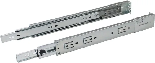 Vista 3 de Knobonly - Corredera extensible de soporte lateral completo para abrir 3 cajones plegables, suave, cierre automático