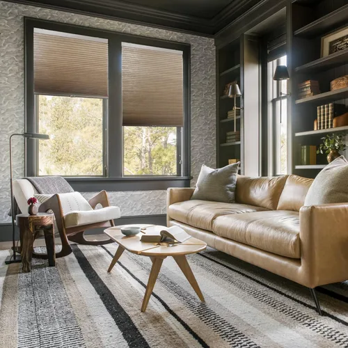 Vista 38 de LazBlinds Persianas celulares sin cordones, opacas personalizadas, 100 % bloqueo de luz, persianas plisadas para ventanas