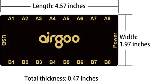 Vista 4 de Airgoo Controlador RGB de señal de 16 puertos - Controlador ARGB alimentado por SATA, concentrador de iluminación de PC, requiere descarga