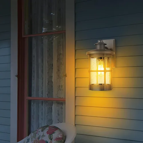 Vista 8 de Apliques de pared para exteriores, luces de pared para exteriores, iluminación de montaje en pared exterior, lámpara de pared exterior en acabado