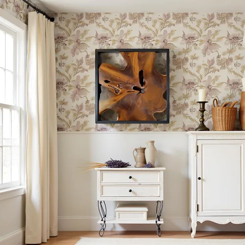 Vista 7 de Warmaxx Decoración de pared de madera de teca rústica de 27.8 pulgadas de largo x 27.8 pulgadas de ancho x 2.3 pulgadas de grosor, arte de pared