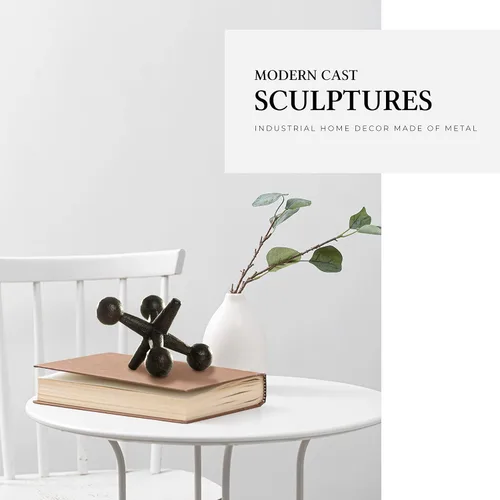 Vista 4 de Tope decorativo de puerta, topes de puerta de hierro fundido, decoración creativa de habitación retro, acentos de decoración de estantes, decoración