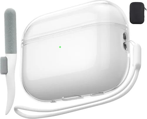 Vista 30 de Funda Valkit Compatible para AirPods Pro, Funda Protectora Transparente y Suave a Prueba de Golpes para AirPods Pro Gen 2ª/1ª (2023/2022/2019)