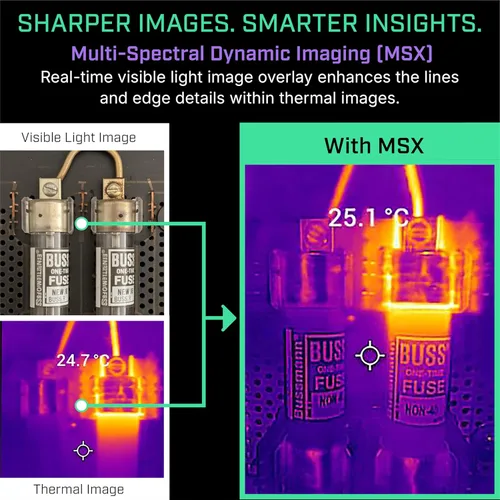 Vista 5 de FLIR One Pro - Cámara de imágenes térmicas para smartphones Android (USB-C), resolución súper 480x360 (160x120 IR nativa)