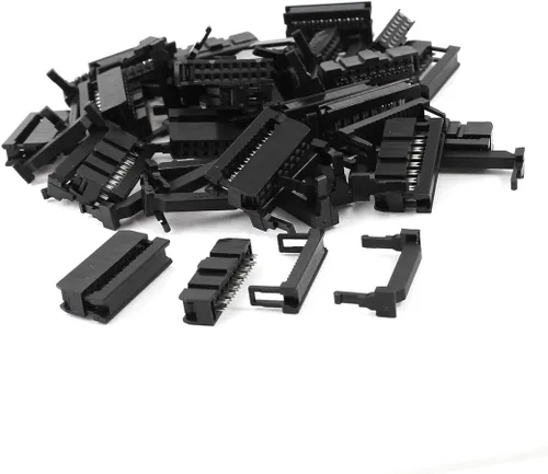 uxcell echada femenina de 8.3 ft m del conector 8.3 ft m del cable de la cabeza IDC del Pin de 25 PC FC-16P 2x8