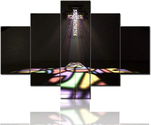 Vista 121 de TUMOVO Jesús Christian - Pintura sobre lienzo de 5 piezas