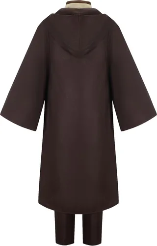 Vista 2 de Conjunto de disfraz de caballero para niños, Halloween, cosplay, fiesta, túnica completa, traje con capucha, uniforme