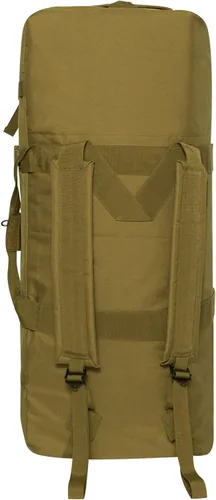 Vista 3 de Rothco Bolsa de lona mejorada, capacidad de 76 litros para uso pesado y viajes versátiles, color marrón coyote