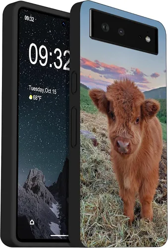 Vista 5 de Funda protectora de TPU compatible con Google Pixel 6, diseño botánico hippie groovy vintage abstracto a prueba de golpes con diseño único