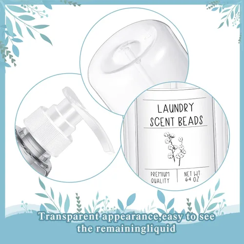 Vista 4 de Nuenen Dispensador de detergente para lavandería para bomba de plástico de tela, dispensador de detergente de jabón para ropa con tapas y 36