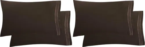 Vista 13 de Elegant Comfort Juego de fundas de almohada ultrasuaves de lujo de 2 piezas - Microfibra premium de calidad hotelera 1500, doble cepillado