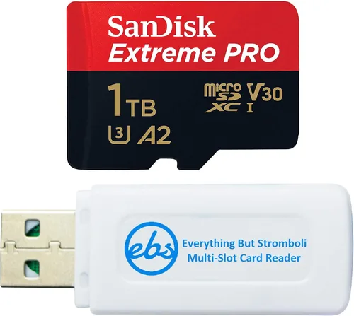 SanDisk - Tarjeta de memoria MicroSD Extreme Pro de 1 TB con adaptador, funciona con GoPro Hero 9, Hero 8, Max 360 - U3 V30 4K A2 Clase 10