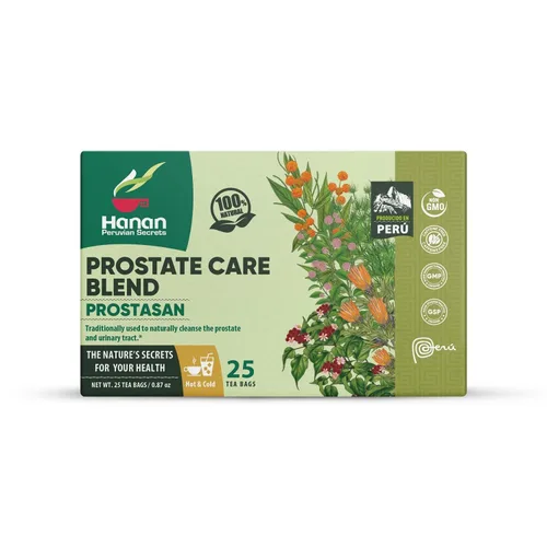 Vista 4 de Hanan Peruvian Secrets Prostasan - Té de hierbas Mezcla 100% natural para el cuidado de la próstata 25 bolsas de té Ayuda naturalmente