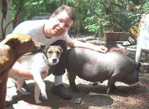 Vista 2 de squirrel in the bathroom art print - streched canvas or pap erp rint - birthday gift for him or her - bathroom decor