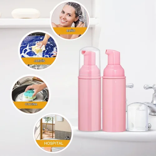 Vista 6 de Paquete de 35 botellas de espuma de 2 onzas, dispensador de jabón recargable, uso diario