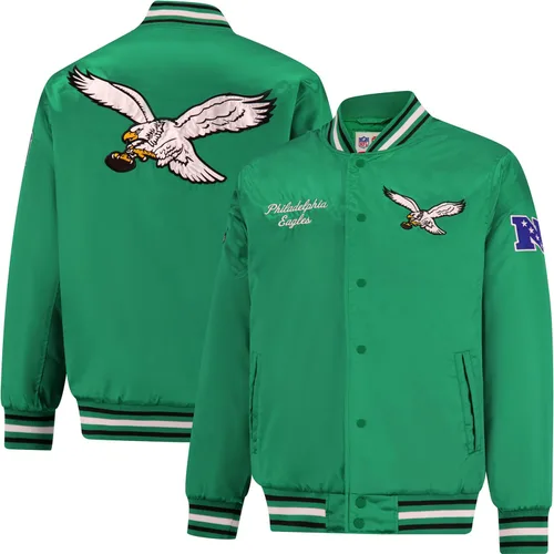 Vista 25 de Ultra Game Chaqueta de satén oficial de la NFL Supreme Heritage para hombre