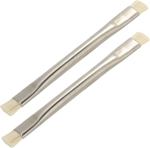 Cepillo de limpieza antiestático 2 unids cepillo ESD de placa base, mango de metal multifuncional ESD cepillo para PCB para tableta de teléfono