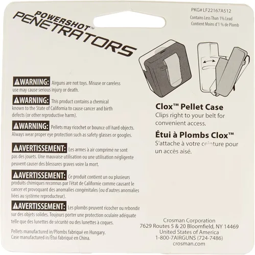 Vista 2 de Crosman Red Flight LF22167 Gránulos puntiagudos ultra pesados sin plomo calibre 22 (100 unidades)