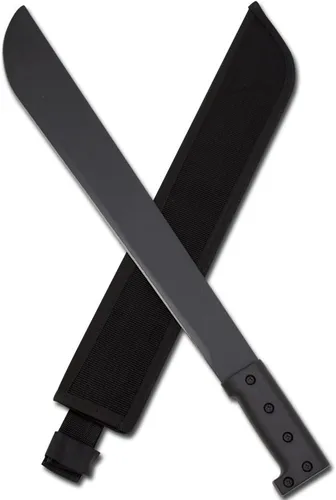 Vista 9 de Snake Eye Tactical Machete de hoja fija Full-Tang con vaina para caza, camping, pesca al aire libre (BK-GN)