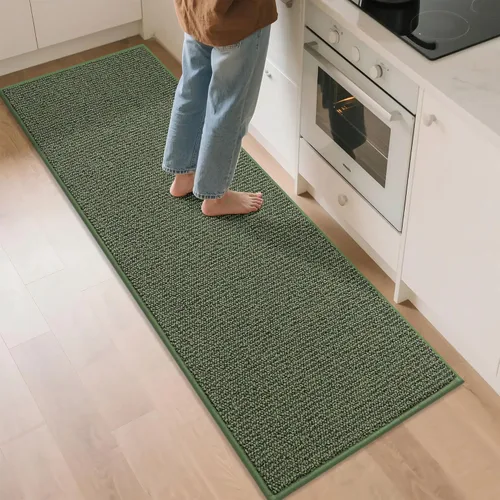 Vista 56 de BEQHAUSE Alfombras de cocina de 20 x 32 pulgadas, antideslizantes, para piso, súper absorbentes y resistentes a las manchas, lavables a máquina