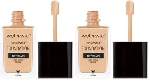 Vista 14 de Wet n Wild Photo Focus Base Líquida Mate Foundation Porcelain, Vegana y Libre de Crueldad (Paquete de 4)