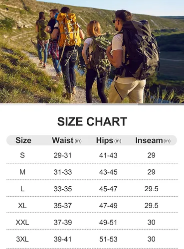 Vista 6 de Pudolla Men's Hiking Pants Waterproof Travel Cargo Pants with 7 Pockets Stretch for Golf Fishing Climbing