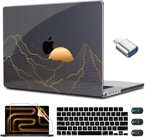 Vista 20 de CISSOOK Funda para MacBook Pro de 14 pulgadas 2025-2021 Release M5 A3434 M4 A3401 A3112 A3185 M3 A2918 A2992 M2 A2779 M1 A2442, carcasa rígida