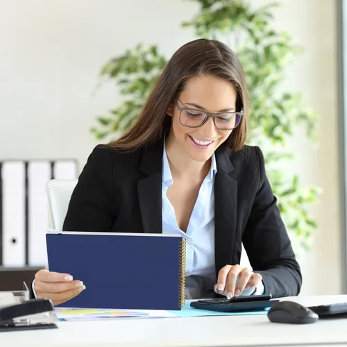 Vista 7 de AKONEGE Libro Mayor de Contabilidad para Pequeñas Empresas y Uso Personal, Cuaderno Rastreador de Gastos Horizontal Libro Mayor para Teneduría