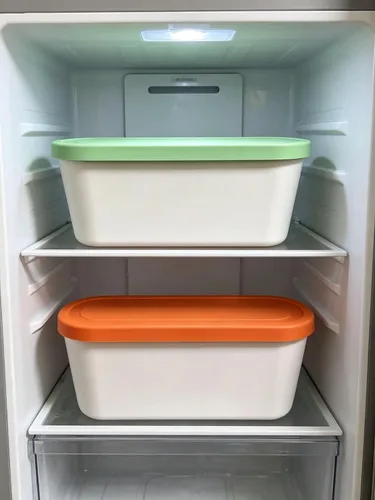 Vista 9 de Recipientes reutilizables para helados caseros (2.2 cuartos de galón) Juego naranja+verde