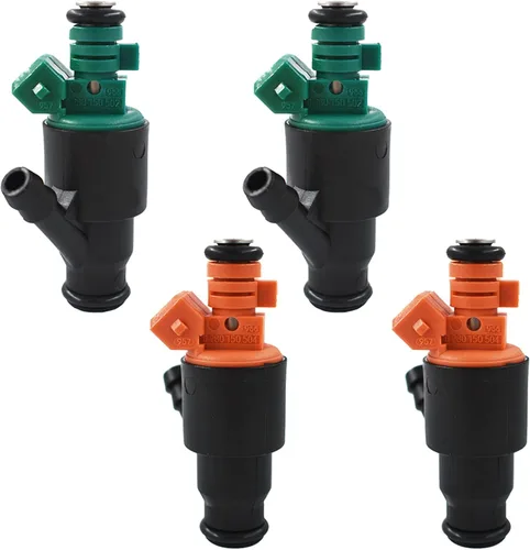 waltyotur 4 inyectores de combustible Boquilla 2 agujeros 0280150504 0280150502 Reemplazo para Kia Sportage 2.0L L4 1995 1996 1997 1998 1999 2000