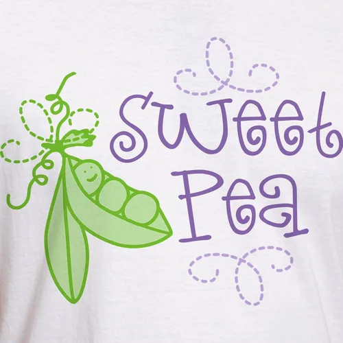 Vista 3 de CafePress Sweet Pea Fitted T Shirt Men's Semi-Fitted Classic Cotton T-Shirt